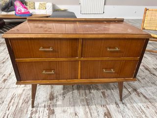 Cómoda Aparador Vintage Años 70 Madera