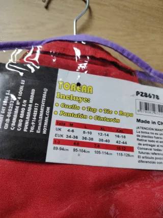 Disfraz Torera Niña Talla Única