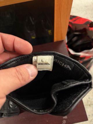 Guantes de cuero Richa negros talla L