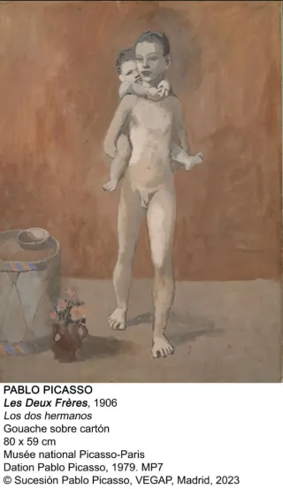 Póster Los dos hermanos Picasso 1906