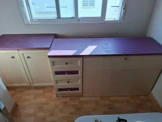 Mueble Arcon-Baul + Cajonera + 2 Puertas