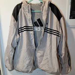 Reversible Adidas Chaquetón Beige/Negro