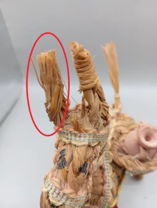 Decorazione casa asino in corda