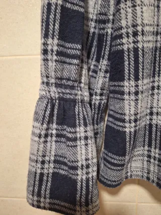 Camiseta Sfera cuadros azul y gris