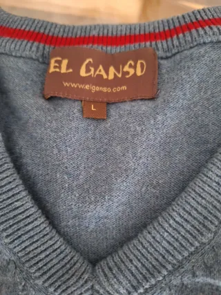 Jersey El Ganso,Purificación Garcia Talla L Azul G