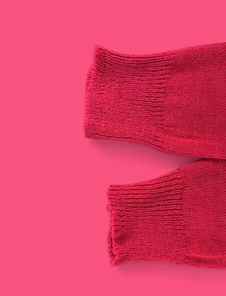 Jersey Fucsia Perlas Hombros Descubiertos T.L / XL