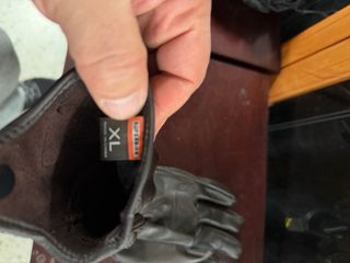 Guantes de cuero marrones talla XL