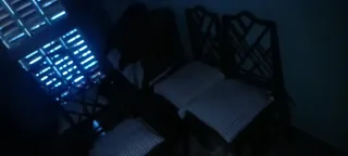 Juego de 4 Sillas de Rattan y Madera