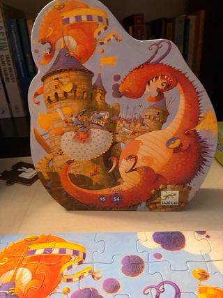 Puzzle Djeco Dragones y Castillo