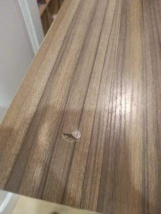 Mesa de escritorio madera y metal