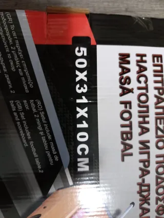 Fútbolin de Mesa Portátil 50x31x10cm