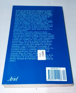 POLÍTICA PARA AMADOR (Fernando Savater)