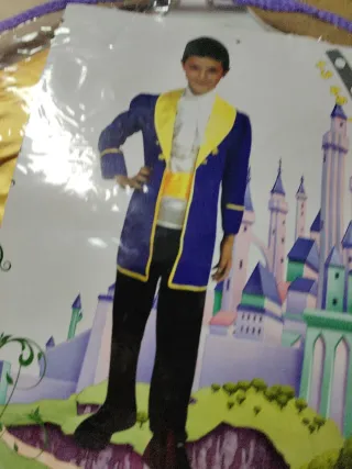 Disfraz Príncipe Azul y Amarillo Niño