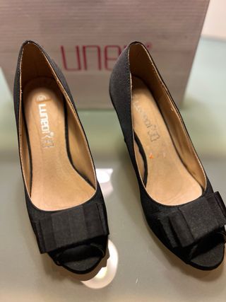 Zapatos de tacón negros T36-37