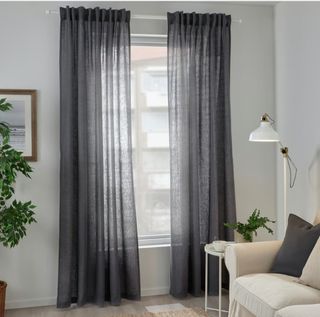 Tende Dytag di Ikea grigio scuro lino