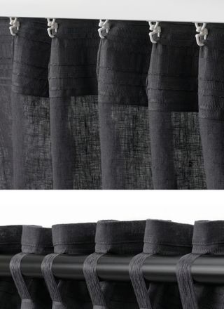 Tende Dytag di Ikea grigio scuro lino
