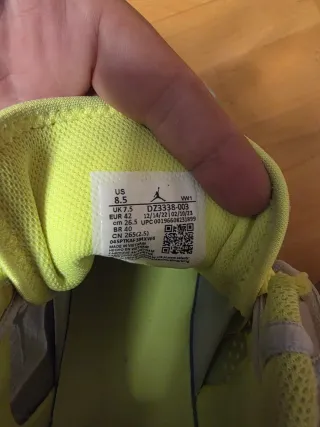 Nike Jordan One Take 4 Grises y Verdes