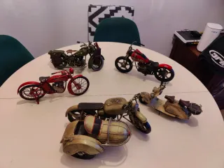 Maqueta Moto Harley Davidson Chapa Antigua