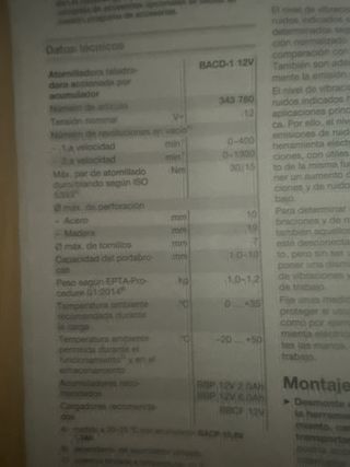 Atornilladora taladradora accionada por acumulador