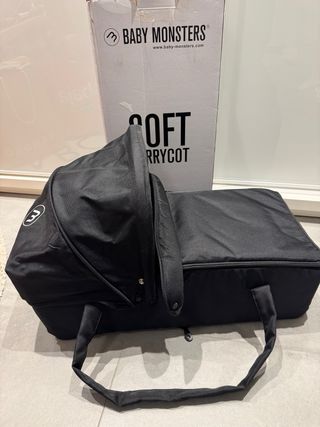 Capazo Baby Monsters Negro