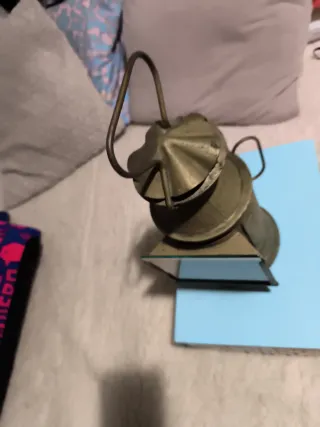 Farol de latón estilo estación de tren