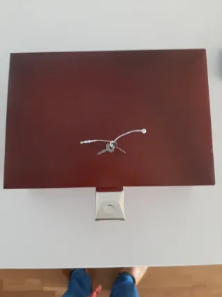 Joyero de piel marrón