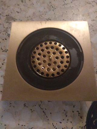 Rejilla Ducha Bronce Diseño Circular