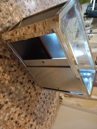 Mueble Acero Inox. con Luz mostrador