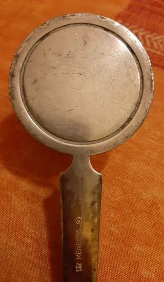 Espejo de mano antiguo MENESÉS - Alpaca