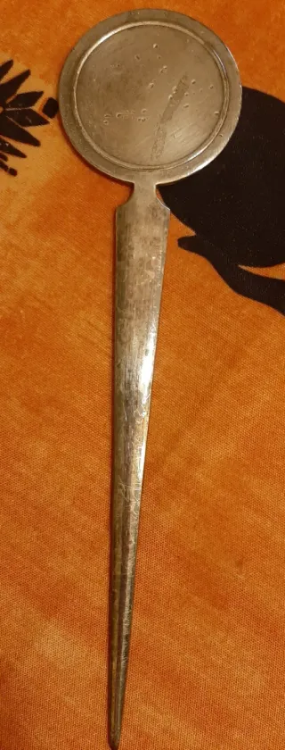 Espejo de mano antiguo MENESÉS - Alpaca