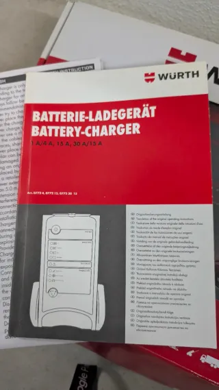 Cargador Batería Coche Wurth mod 0772 15