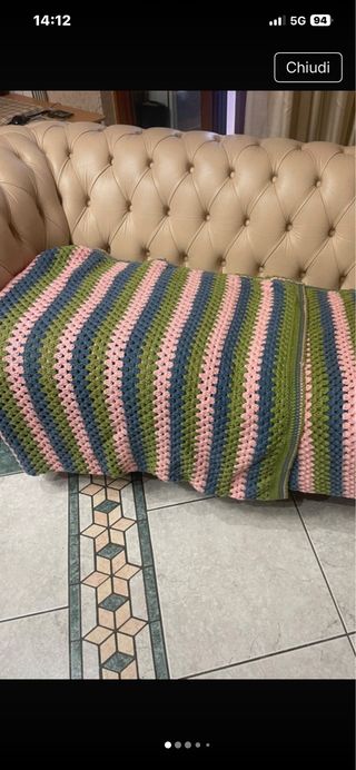 Coperta fatta a mano in due anni dictempoy