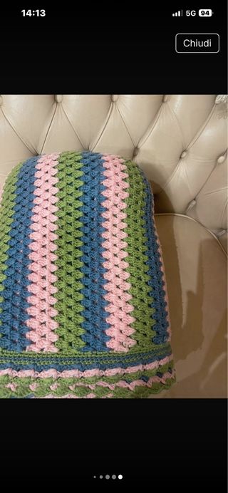 Coperta fatta a mano in due anni dictempoy