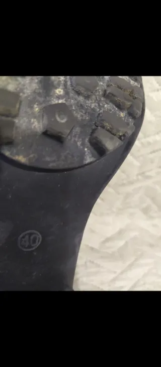 Botines negros tacón grueso mujer