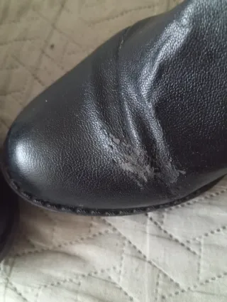 Botines negros tacón grueso mujer