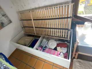 Cama Ikea Blanca con 2 Cajones. Dos unidades.