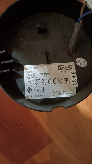 Lámpara de techo Ikea colgante Hektar.