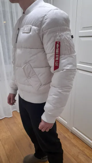 Chaqueta Bomber Alpha Industries Blanca