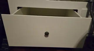 Diván Blanco Ikea Hemnes con Cajones