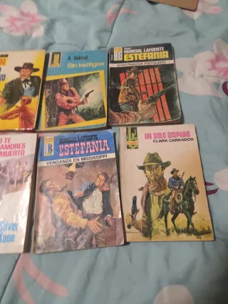 Lote 8 novelas del oeste, de vaqueros las 8 por 5