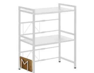 Estantería 2 baldas extensible blanca