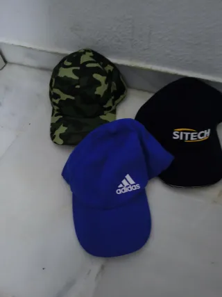 Lote 3 Gorras Adidas, La Liga, Sitech