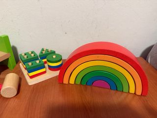 Lote 4 Juguetes Montessori Madera