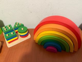 Lote 4 Juguetes Montessori Madera