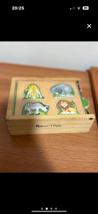 Lote 4 Juguetes Montessori Madera