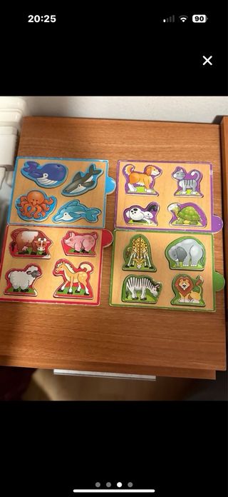 Lote 4 Juguetes Montessori Madera