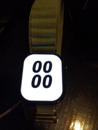 Hello plum Apple Watch style Negro con Correa Verd