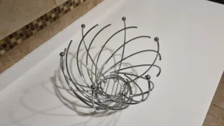 Frutero metal cromado diseño moderno