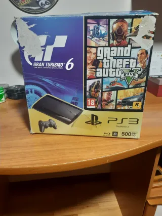 PS3 Super Slim 500GB Negra Caja