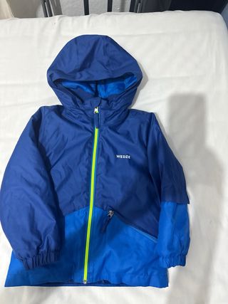 Conjunto esquí chaqueta y pantalón azul T3-4